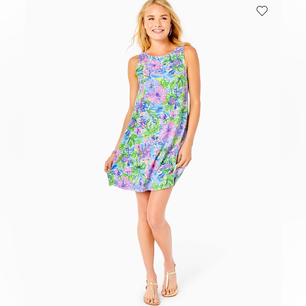 NWT Lilly Pulitzer Kristen Swing Dress Size Medium Multi Lilly Loves Hawaii - Picture 4 of 8